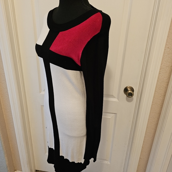 Color Block Sweater Dress - Picture 6 of 12
